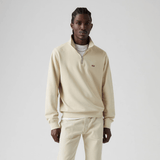 Levis Original Housemark Quarter-zip Pullover in Fog Cream