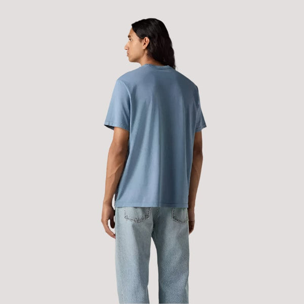 Levis Relaxed Fit Short Sleeve Graphic Tee In Blue