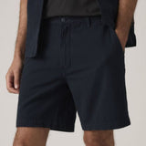 Levis's Chino Authentic Relaxed Lightweight Shorts Cadiz Plaid Navy Swatch Seersucker