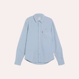 Levis Sunset Pocket Standard Fit Cotton Linen Shirt In Chambray Blue