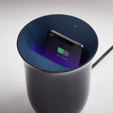 Lexon Oblio Wireless Charging Station + Uv Sanitiser Blue