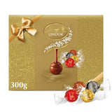 Lindt LINDOR Assorted Chocolate Truffles Gold Gift Box, 300g