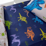 Little Bianca Catherine Lansfield Prehistoric Dinosaurs Fitted Sheet Blue