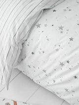 Little Bianca Grey Stars 100% Cotton Duvet Set