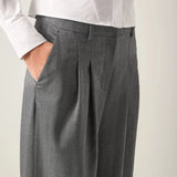 LK Bennett Liz Grey Wide Leg Trousers