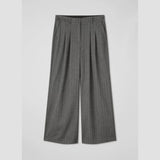 LK Bennett Liz Grey Wide Leg Trousers