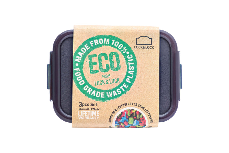 Lock & Lock Eco 3 Piece Container Set