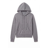 London Cashmere Company Lavina Hoodie In Super Grey