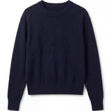 London Cashmere Company Maila Crew Neck Jumper In Navy