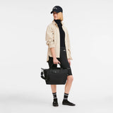 Le Pliage Energy L Handbag Black Recycled canvas in Black