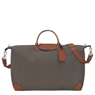 Longchamp Boxford XL Travel bag in Brown Recycled canvas