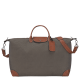 Longchamp Boxford XL Travel bag in Brown Recycled canvas