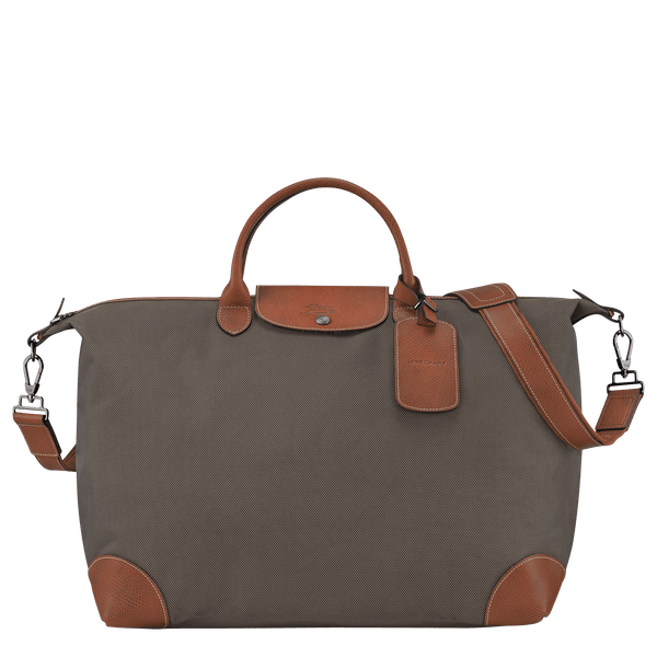 Longchamp Boxford S Travel Bag Recycled Canvas in Brown