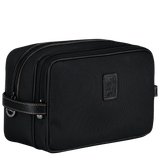Longchamp Boxford Toiletry Case Recycled Canvas in Black