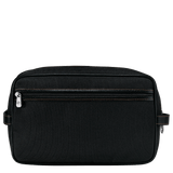 Longchamp Boxford Toiletry Case Recycled Canvas in Black