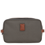 Longchamp Boxford Toiletry Case Recycled Canvas in Brown