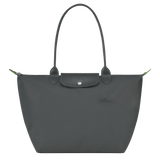 Longchamp Le Pliage Green L Tote bag Graphite Recycled canvas