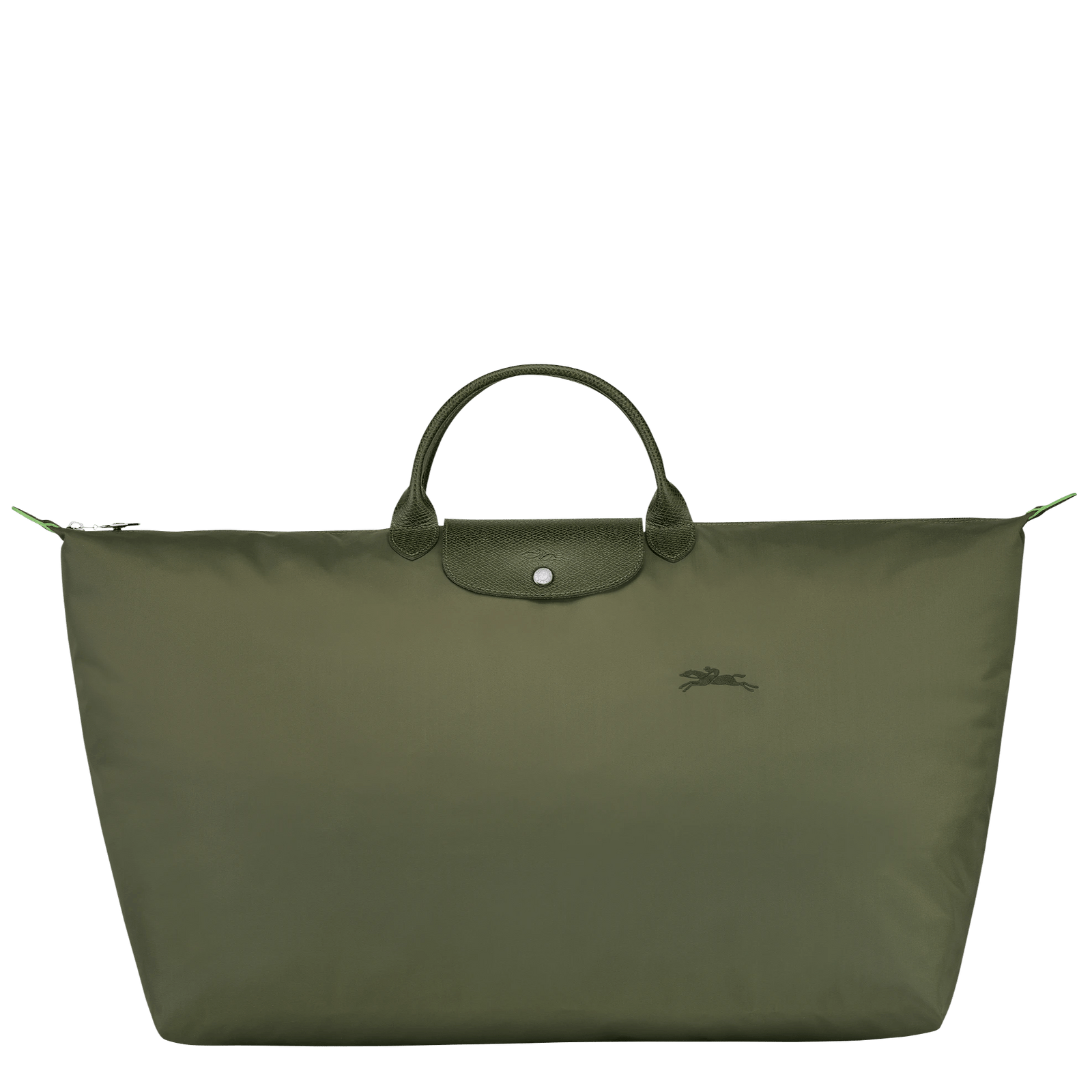 Longchamp Le Pliage Original M Travel Bag Recycled Canvas in Forest Gr