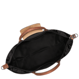 Longchamp Le Pliage Original Travel Bag Expandable Recycled Canvas in Black