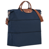 Longchamp Le Pliage Original Travel Bag Expandable Recycled Canvas in Navy