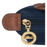 Longhamp Le Pliage Original Pouch With Handle Recycled canvas In Navy