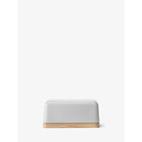 LSA Collective Butter Dish & Ash Lid, L14cm In White