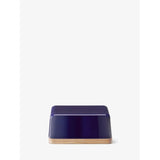 LSA Collective Butter Dish & Ash Lid In Cobalt - L14cm
