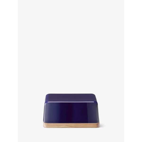LSA Collective Butter Dish & Ash Lid In Cobalt - L14cm