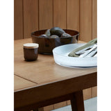 LSA Collective Glass Bowl In Mocha - 30cm