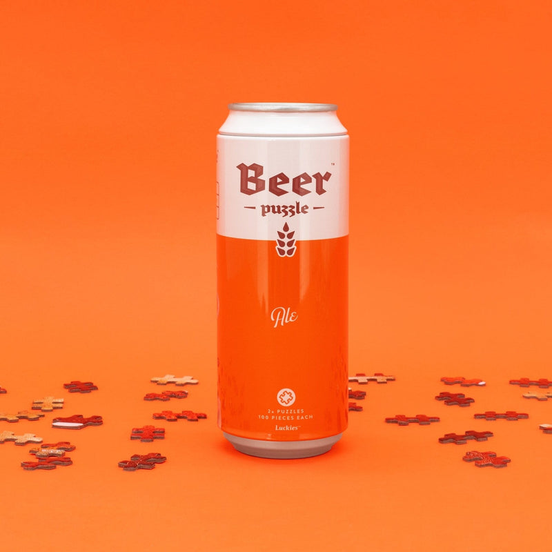 Luckies of London Ale Beer Puzzle Can