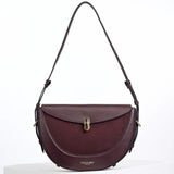 Luella Grey Angelina Multiway Shoulder Saddle Bag In Black Cherry
