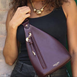 Luella Grey Darla Sling Crossbody In Black Cherry