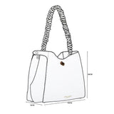 Luella Grey Adriana Woven Handle Hobo In Black