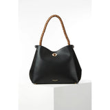 Luella Grey Adriana Woven Handle Hobo In Black
