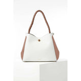 Luella Grey Adriana Woven Handle Hobo In White