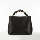 Luella Grey Danielle Beaded Handle Crossbody Tote in Black