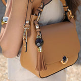 Luella Grey Diana Top Handle Crossbody In Camel