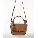 Luella Grey Diana Top Handle Crossbody In Camel
