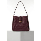 Luella Grey Flora Weave Hobo In Cherry