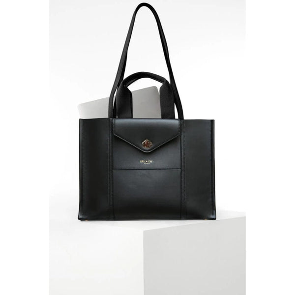 Luella Grey Giselle Laptop Tote In Black