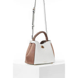 Luella Grey Kate Woven Handle Crossbody In White