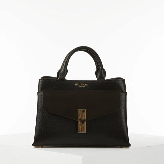 KRISTIE FRONT POCKET CROSSBODY TOTE BLACK KRISTIE FRONT POCKET CROSSBODY TOTE BLACK