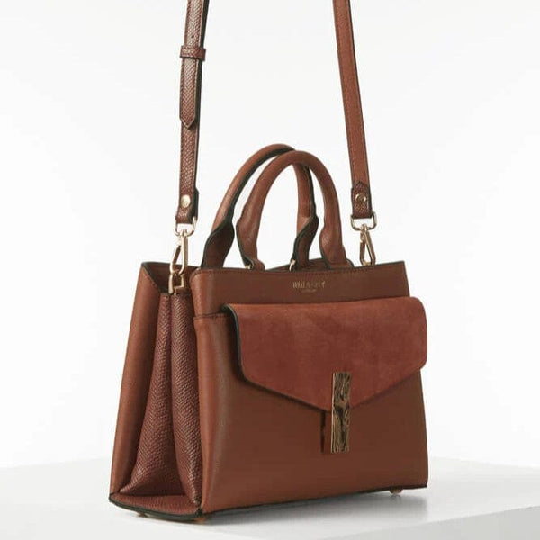 KRISTIE FRONT POCKET CROSSBODY TOTE CONKER