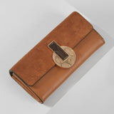 Luella Grey Lexi Black Molten Resin Clasp Large Purse Camel