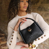 Luella Grey Maggie Weave Crossbody In Black