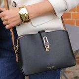 Luella Grey Margy Black Zip Top Crossbody in Black