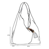 Luella Grey Pandora Suede Hobo in Black