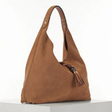 Luella Grey Pandora Suede Hobo in Camel