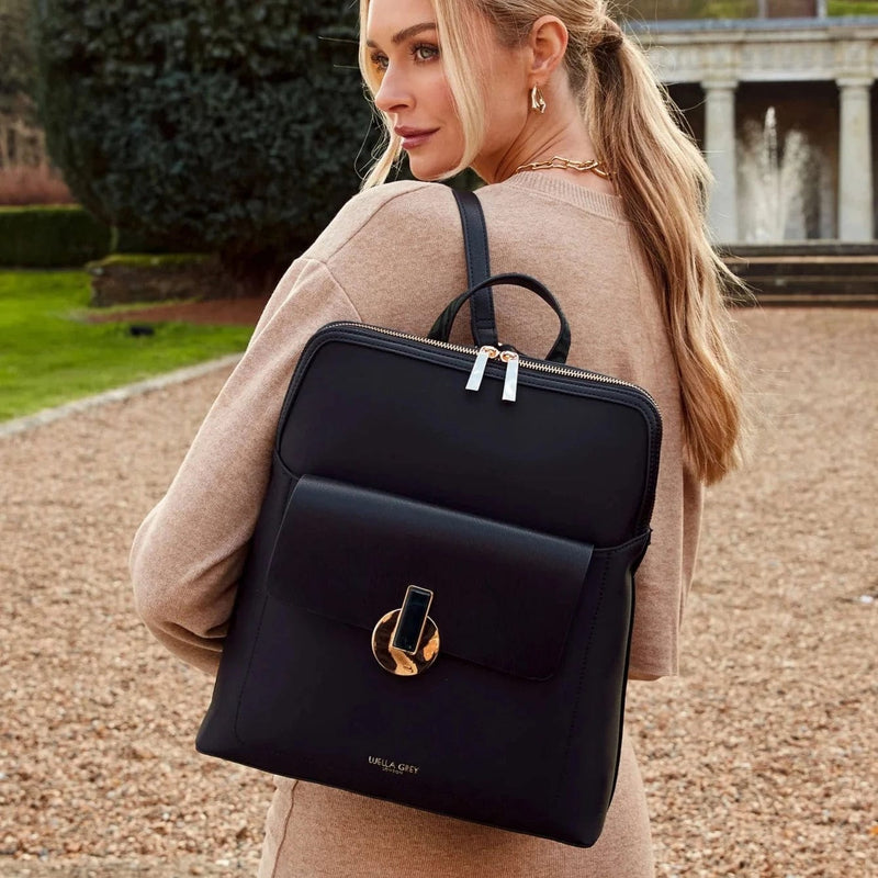 Luella Grey Penelope Laptop Backpack in Black