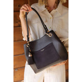 Luella Grey Sienna Hobo Tote In Chocolate